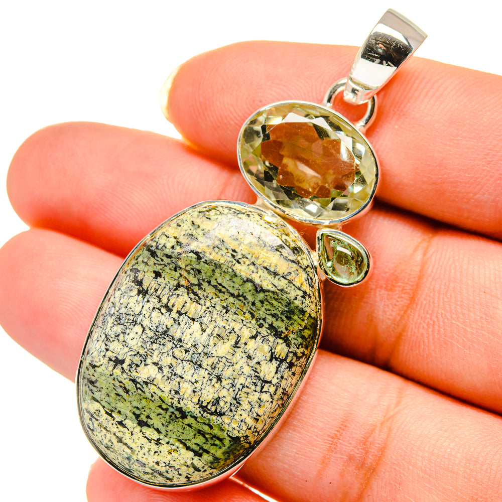 Lizard Jaser Pendants handcrafted by Ana Silver Co - PD12555