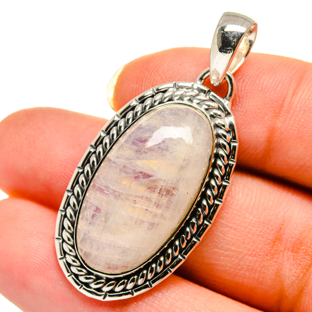 Rainbow Moonstone Pendants handcrafted by Ana Silver Co - PD12559