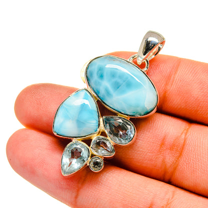 Larimar Pendants handcrafted by Ana Silver Co - PD12567