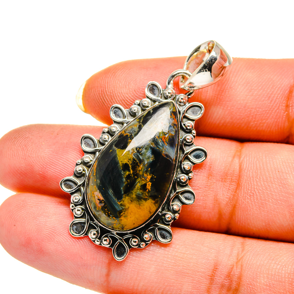 Pietersite Pendants handcrafted by Ana Silver Co - PD12568