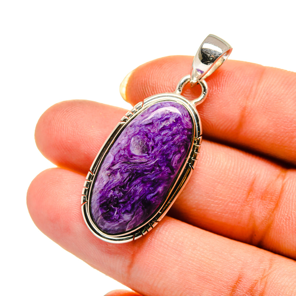 Charoite Pendants handcrafted by Ana Silver Co - PD12569