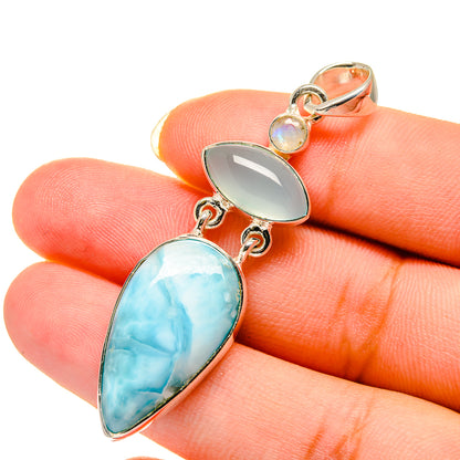 Larimar Pendants handcrafted by Ana Silver Co - PD12584