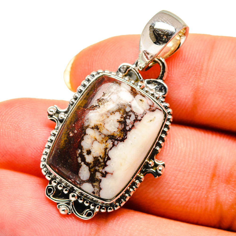 Peanut Wood Jasper Pendants handcrafted by Ana Silver Co - PD12588
