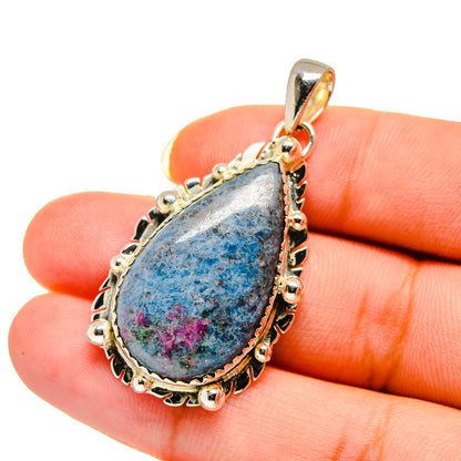 Ruby Fuchsite Pendants handcrafted by Ana Silver Co - PD12590
