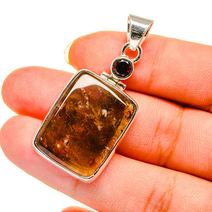 Plume Agate Pendants handcrafted by Ana Silver Co - PD12596