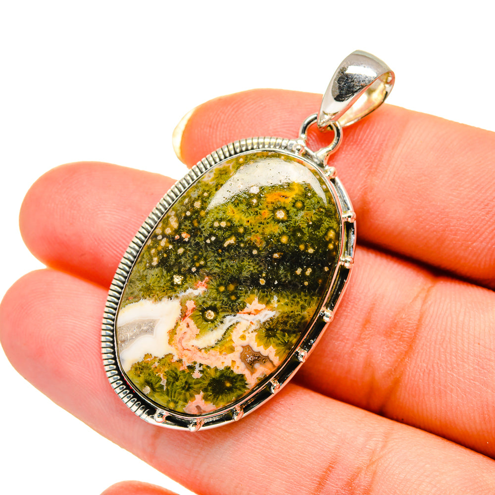 Ocean Jasper Pendants handcrafted by Ana Silver Co - PD12603