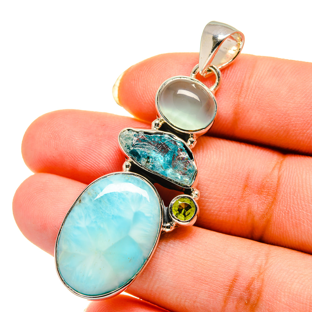 Larimar Pendants handcrafted by Ana Silver Co - PD12605