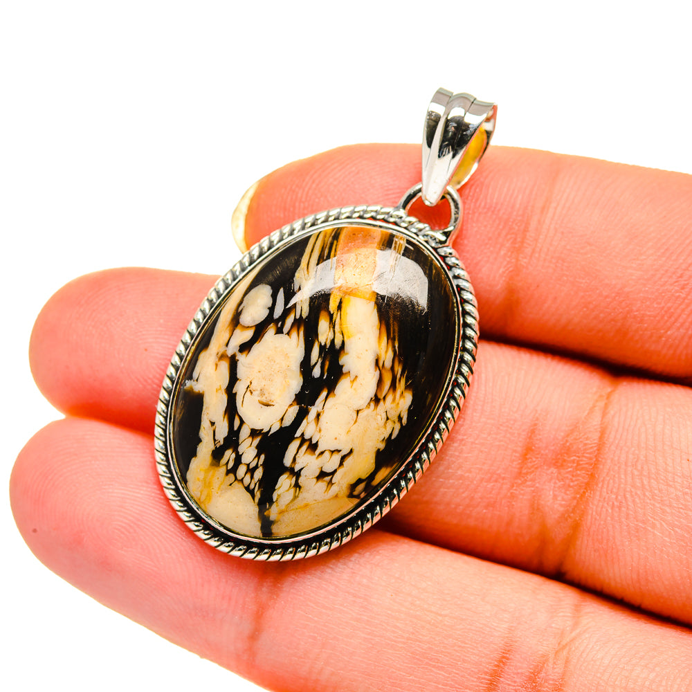 Peanut Wood Jasper Pendants handcrafted by Ana Silver Co - PD12623