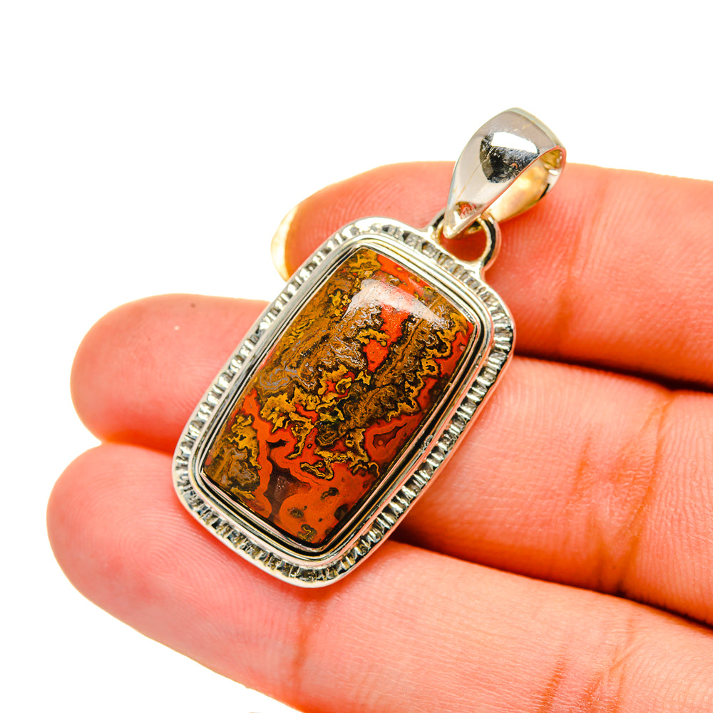 Moroccan Agate Pendants handcrafted by Ana Silver Co - PD12631
