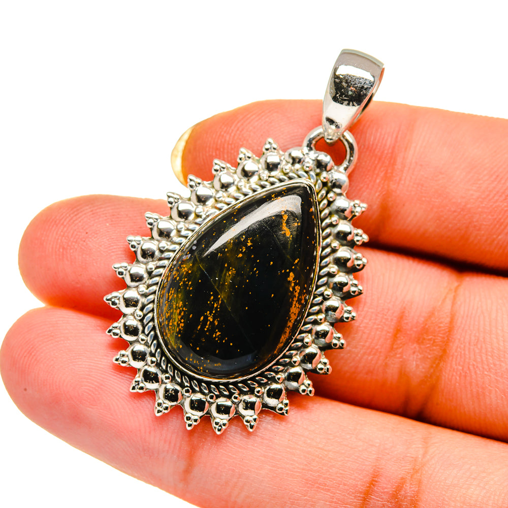 Pietersite Pendants handcrafted by Ana Silver Co - PD12637