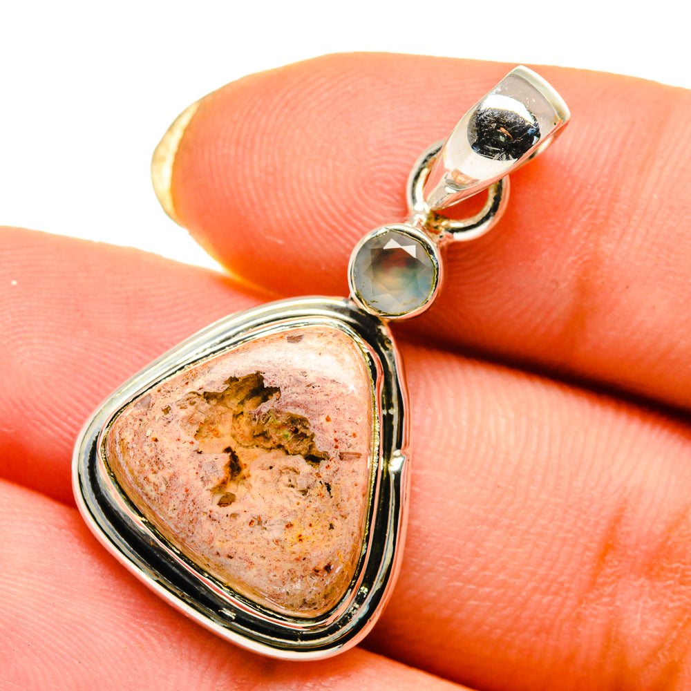 Mexican Fire Opal Pendants handcrafted by Ana Silver Co - PD12644