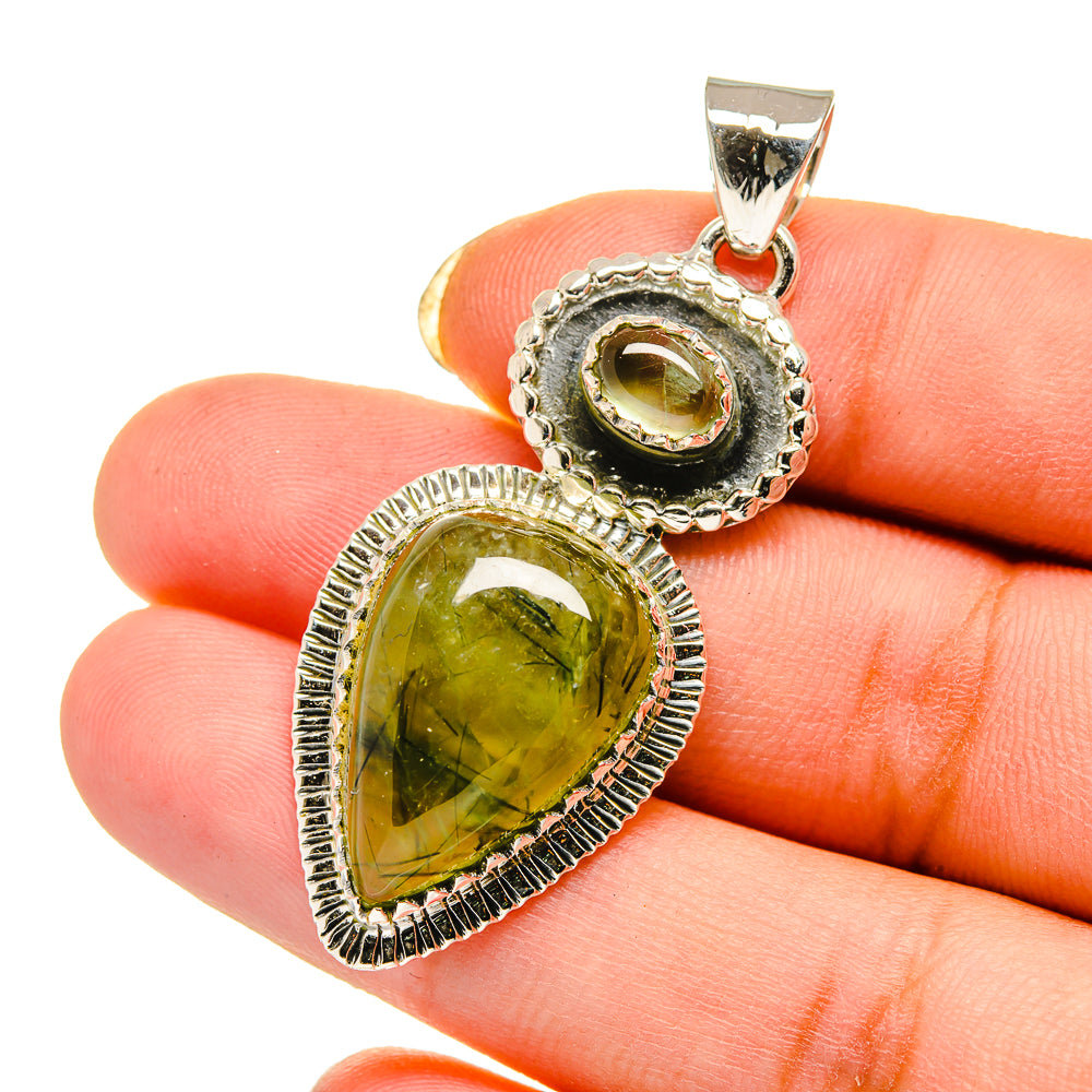 Prehnite Pendants handcrafted by Ana Silver Co - PD12655