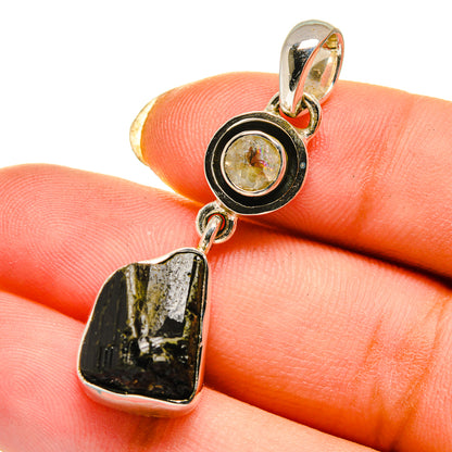 Black Tourmaline Pendants handcrafted by Ana Silver Co - PD12659