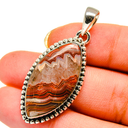 Crazy Lace Agate Pendants handcrafted by Ana Silver Co - PD12663