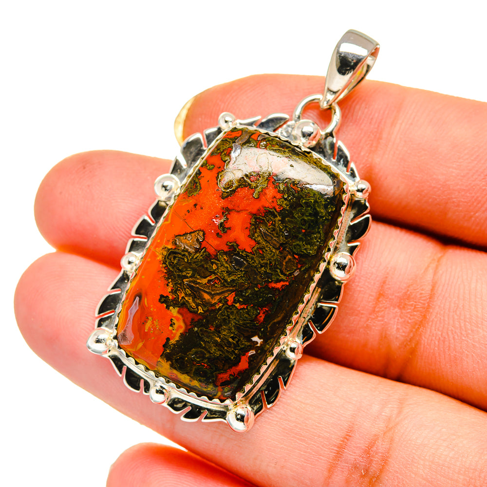 Moroccan Agate Pendants handcrafted by Ana Silver Co - PD12665