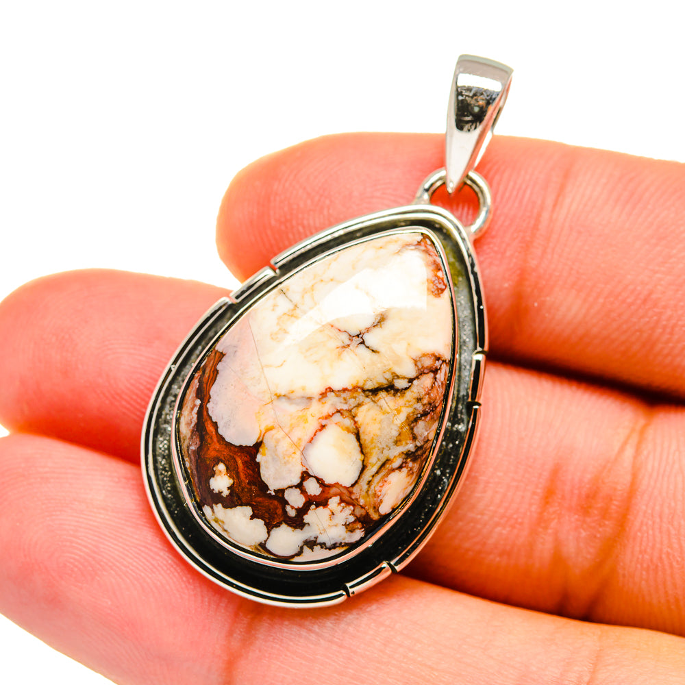 Peanut Wood Jasper Pendants handcrafted by Ana Silver Co - PD12686