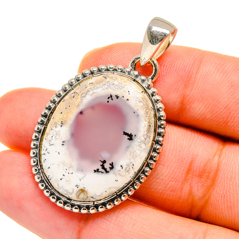 Dendritic Opal Pendants handcrafted by Ana Silver Co - PD12688