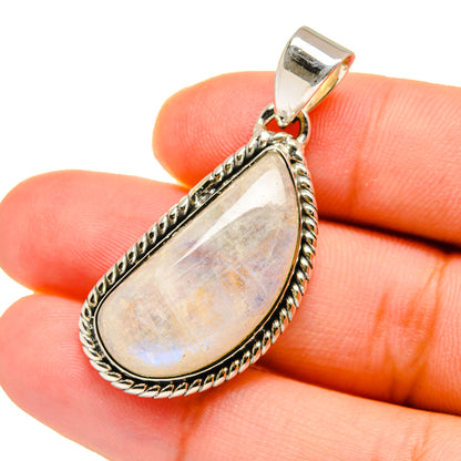 Rainbow Moonstone Pendants handcrafted by Ana Silver Co - PD12692