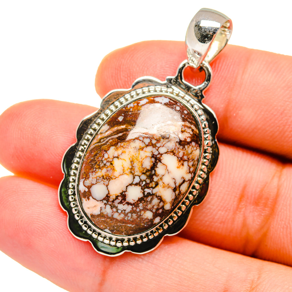 Peanut Wood Jasper Pendants handcrafted by Ana Silver Co - PD12693