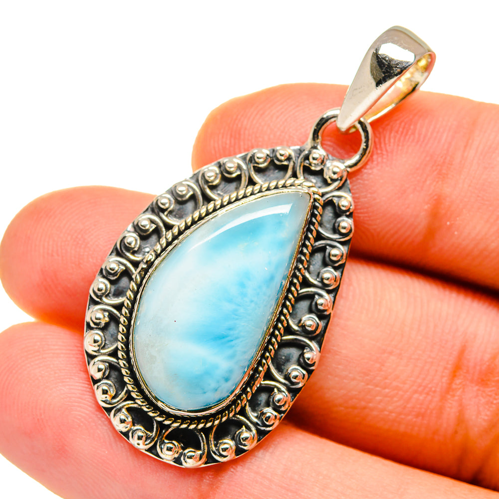 Larimar Pendants handcrafted by Ana Silver Co - PD12704