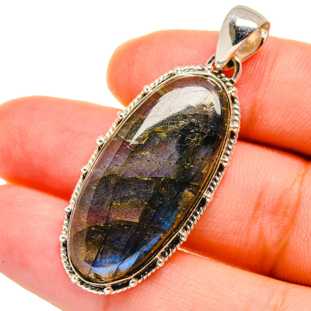 Labradorite Pendants handcrafted by Ana Silver Co - PD12709