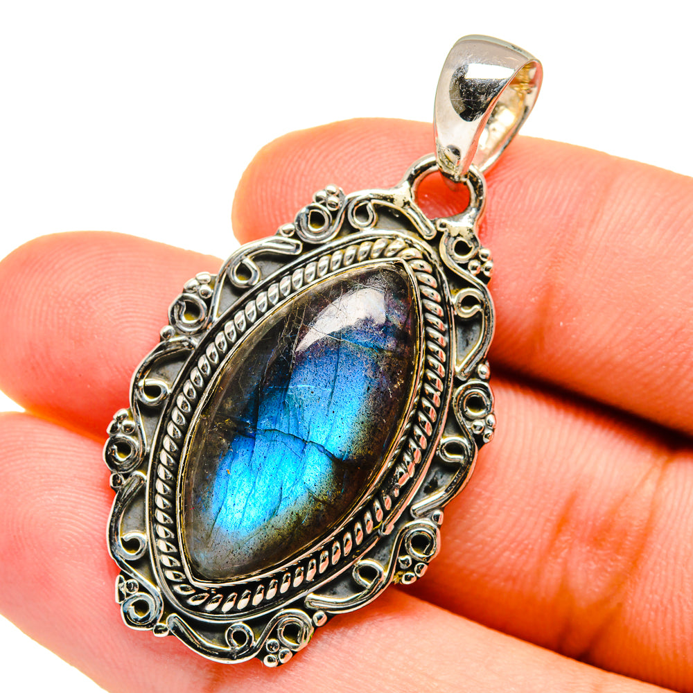 Labradorite Pendants handcrafted by Ana Silver Co - PD12712