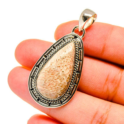 Scolecite Pendants handcrafted by Ana Silver Co - PD12729