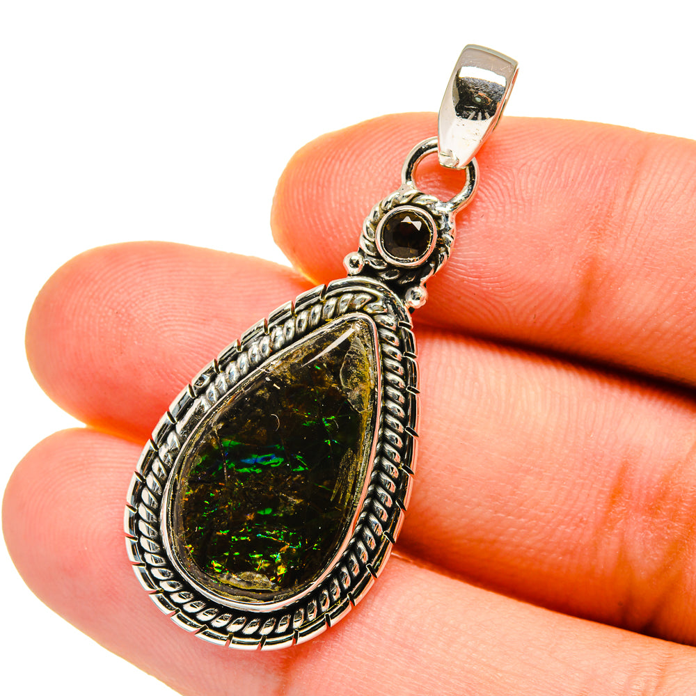 Ammolite Pendants handcrafted by Ana Silver Co - PD12738