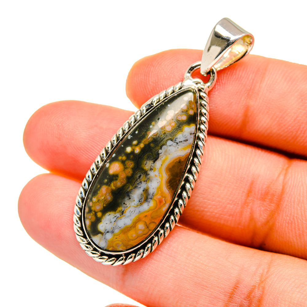 Ocean Jasper Pendants handcrafted by Ana Silver Co - PD12742