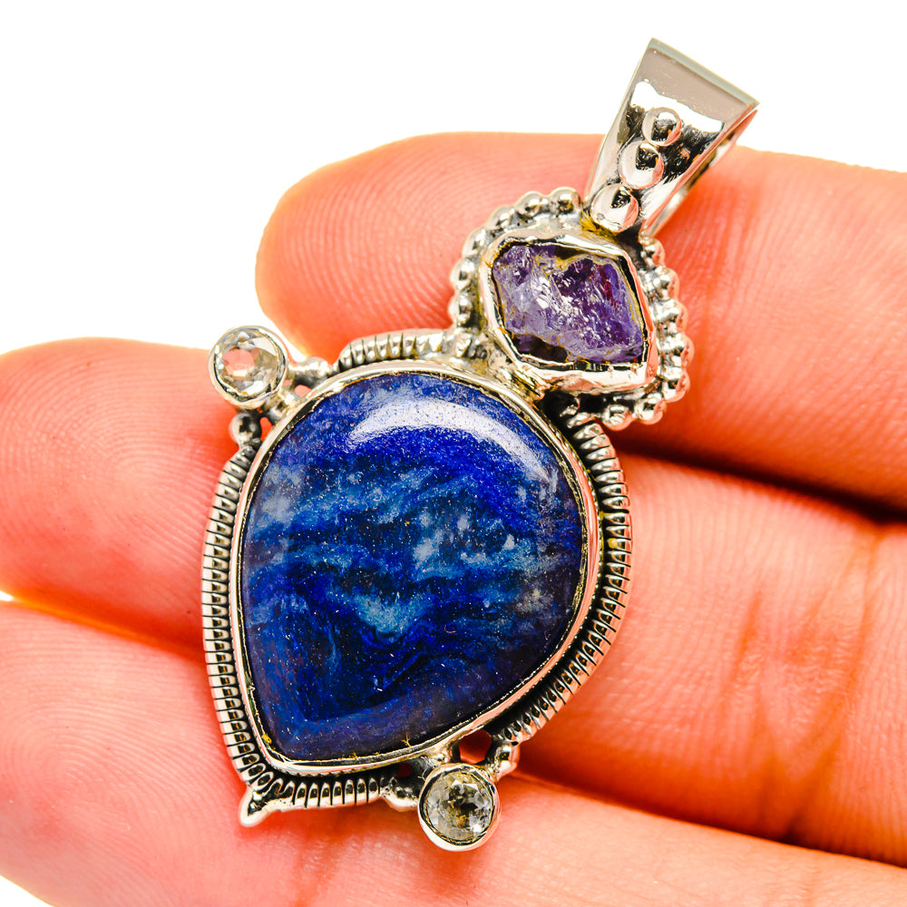 Sodalite Pendants handcrafted by Ana Silver Co - PD12757