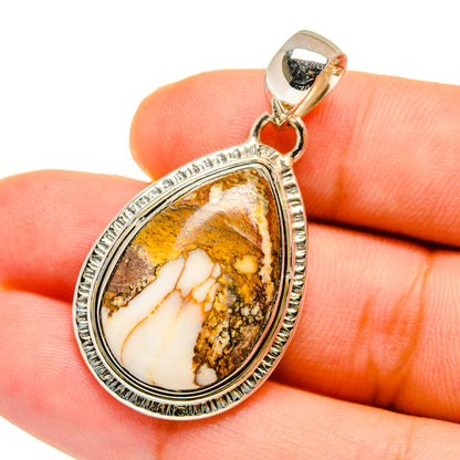 Peanut Wood Jasper Pendants handcrafted by Ana Silver Co - PD12758