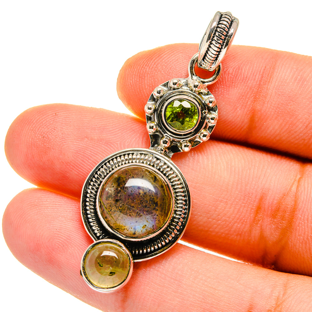 Labradorite Pendants handcrafted by Ana Silver Co - PD12759