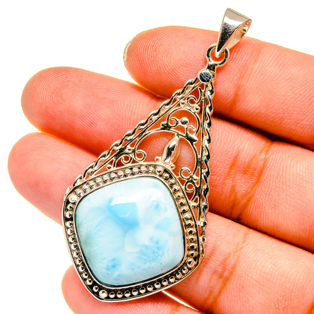 Larimar Pendants handcrafted by Ana Silver Co - PD12769