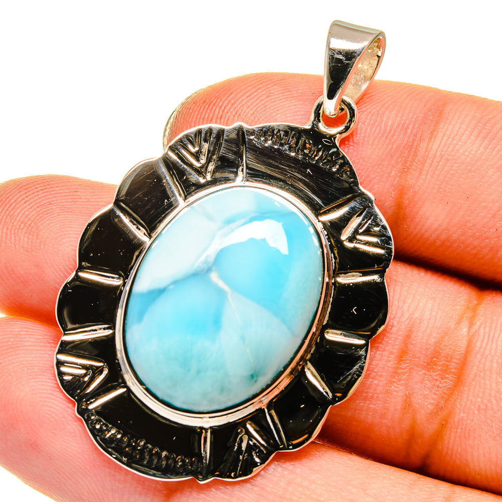 Larimar Pendants handcrafted by Ana Silver Co - PD12779