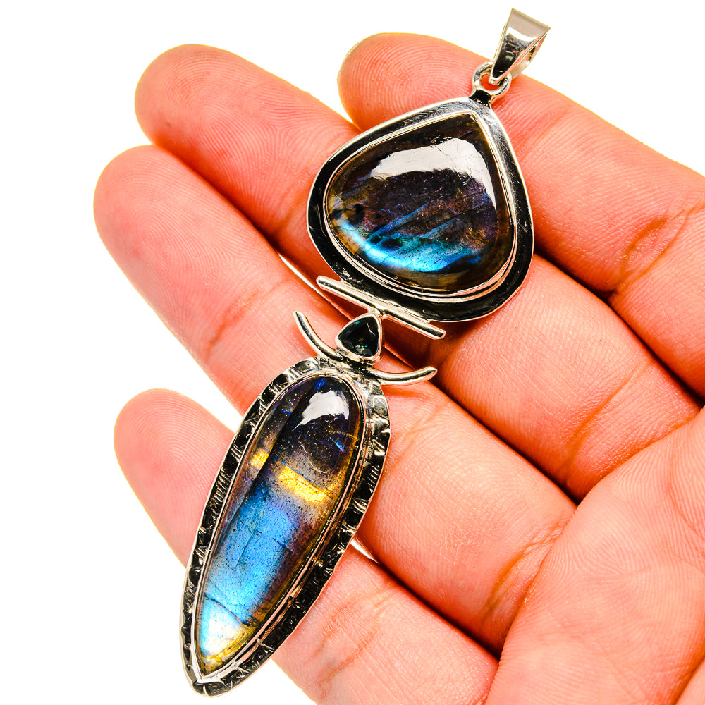 Labradorite Pendants handcrafted by Ana Silver Co - PD12784