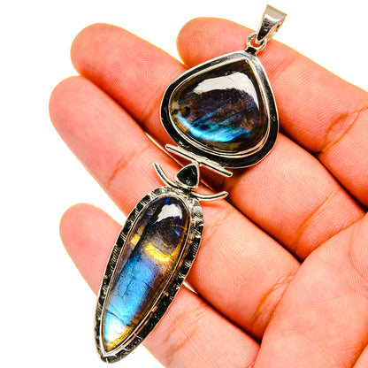 Labradorite Pendants handcrafted by Ana Silver Co - PD12784