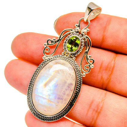 Rainbow Moonstone Pendants handcrafted by Ana Silver Co - PD12787