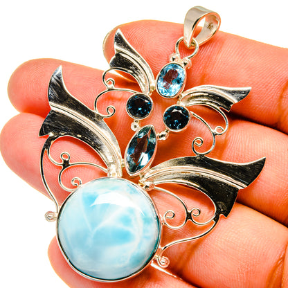 Larimar Pendants handcrafted by Ana Silver Co - PD12790