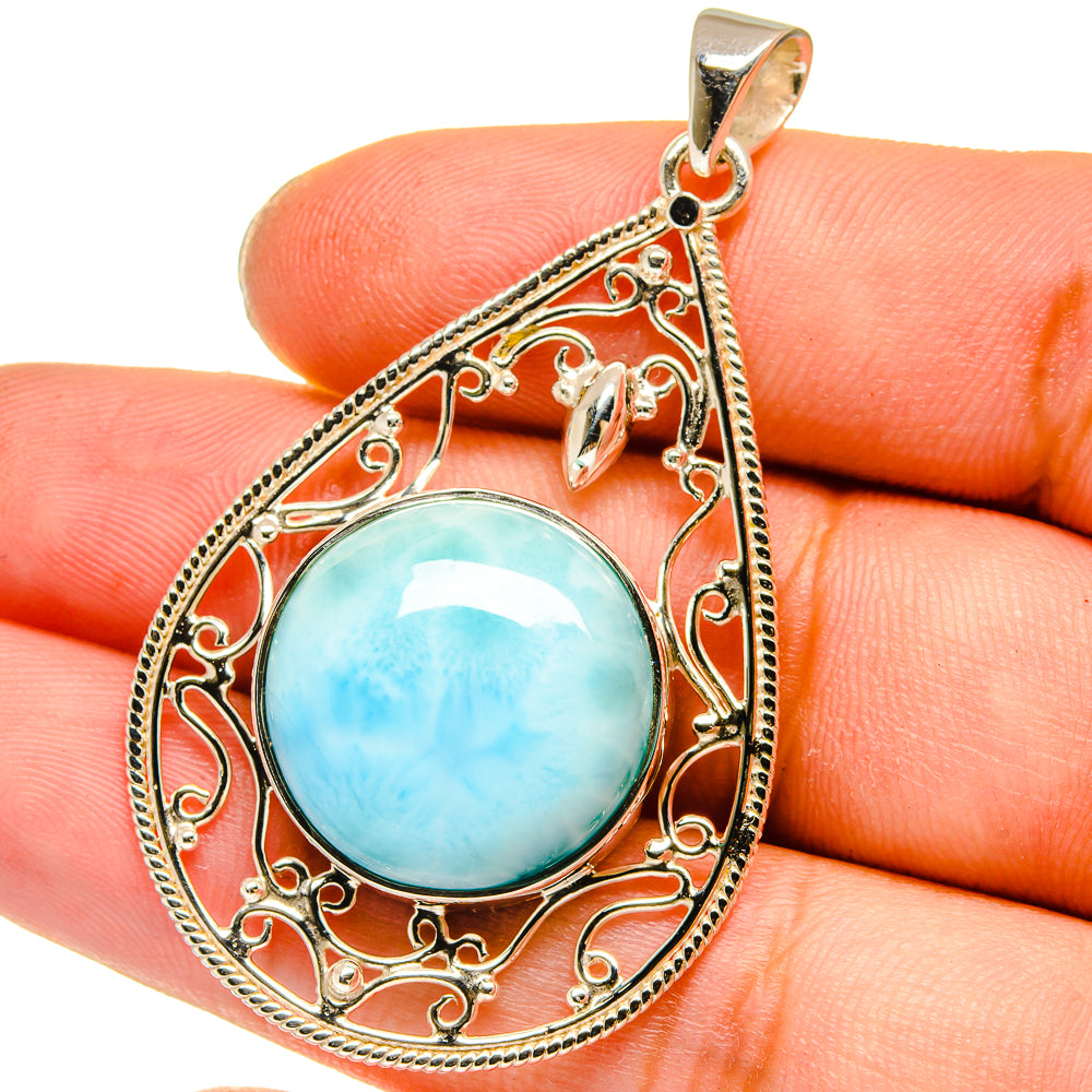 Larimar Pendants handcrafted by Ana Silver Co - PD12792