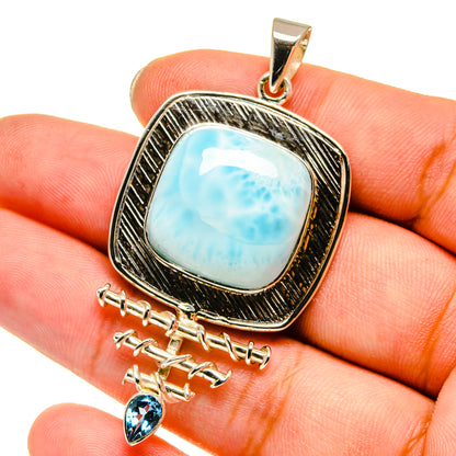 Larimar Pendants handcrafted by Ana Silver Co - PD12794