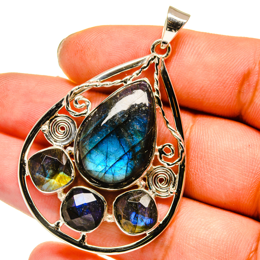 Labradorite Pendants handcrafted by Ana Silver Co - PD12795