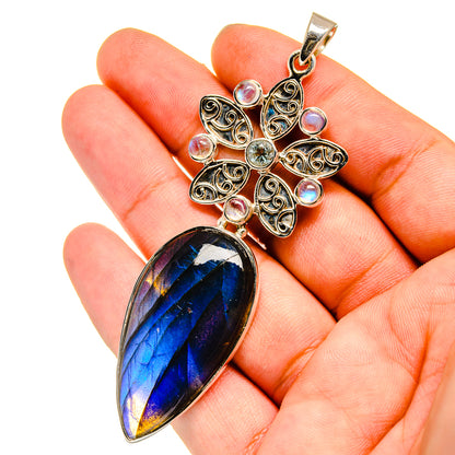 Labradorite Pendants handcrafted by Ana Silver Co - PD12801