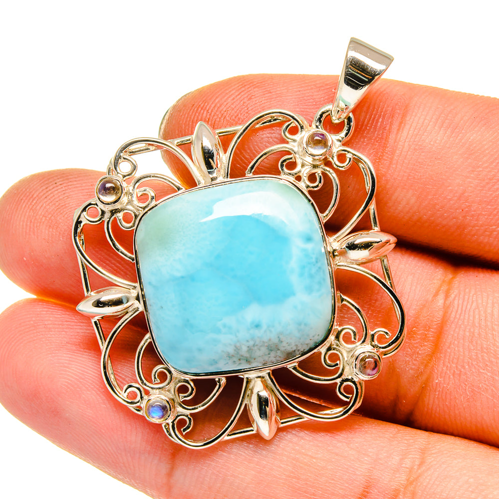 Larimar Pendants handcrafted by Ana Silver Co - PD12813