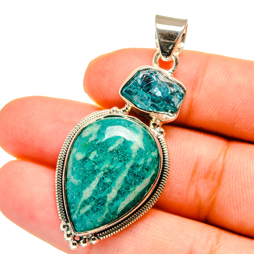 Amazonite Pendants handcrafted by Ana Silver Co - PD12831