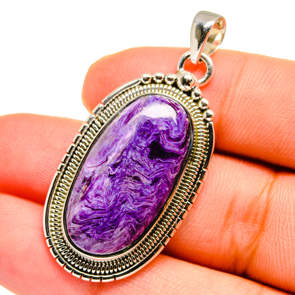 Charoite Pendants handcrafted by Ana Silver Co - PD12832