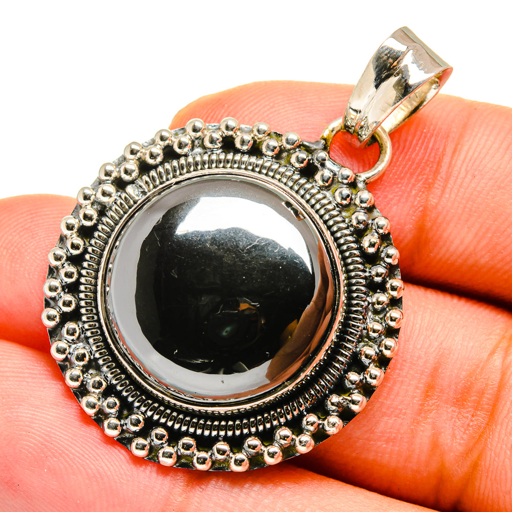 Hematite Pendants handcrafted by Ana Silver Co - PD12833