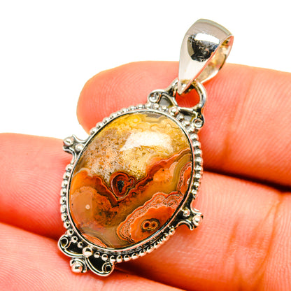 Laguna Lace Agate Pendants handcrafted by Ana Silver Co - PD12838