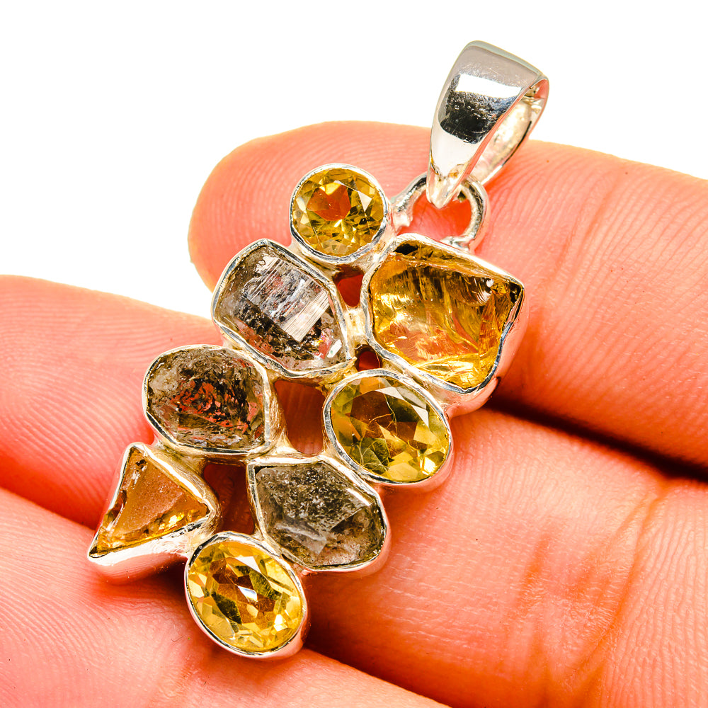 Citrine Pendants handcrafted by Ana Silver Co - PD12839