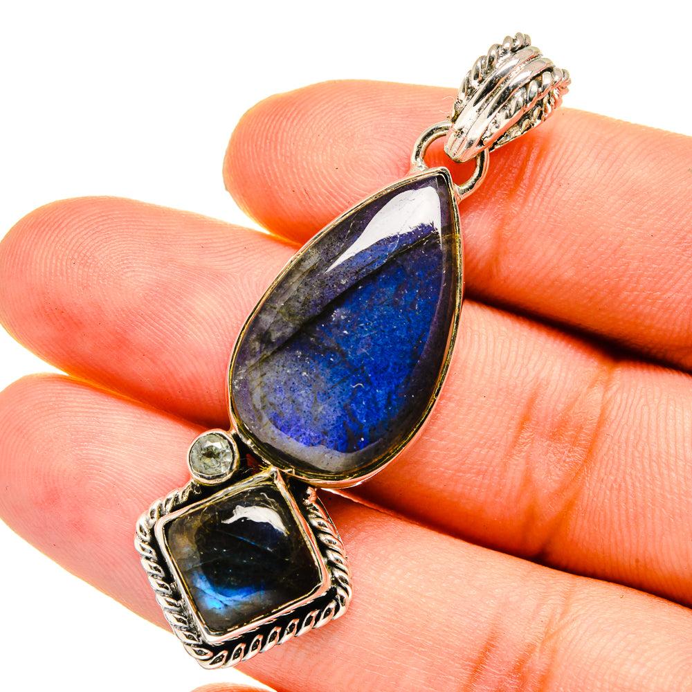 Labradorite Pendants handcrafted by Ana Silver Co - PD12841