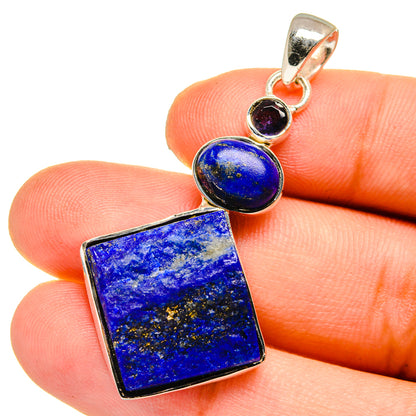 Lapis Lazuli Pendants handcrafted by Ana Silver Co - PD12842